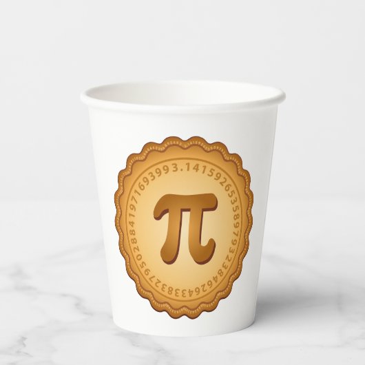 Pi Day Party Pappbecher (Rückseite)