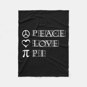 Pi Day Peace Liebe Math Geometry Trigonometrie Fleecedecke