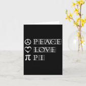 Pi Day Peace Liebe Math Geometry Trigonometrie Karte (Gelbe Blume)