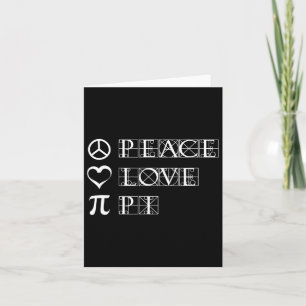 Pi Day Peace Liebe Math Geometry Trigonometrie Karte
