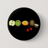 Pi Day Pi auf verschiedenen Früchten Button (Vorderseite)