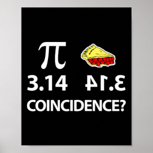 Pi Day Pi Byckwards ist Pie-Zufall Poster
