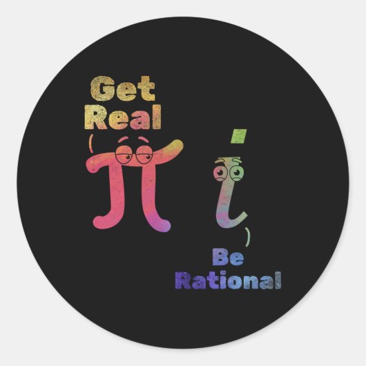Pi Day Pi Mathe Pi Symbol Funny Mathematik wird wi Runder Aufkleber (Vorderseite)