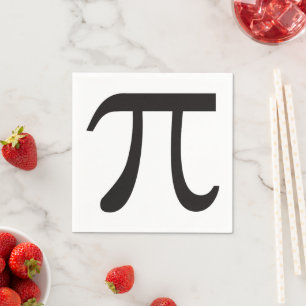 Pi Day Pi Symbol Paper Napkins Serviette