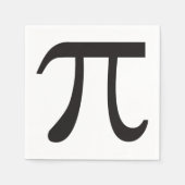Pi Day Pi Symbol Paper Napkins Serviette (Vorderseite)