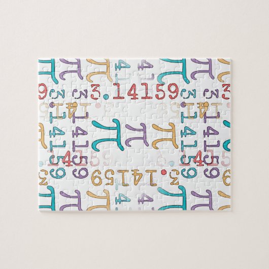 Pi Day Pi Symbole 3.14... Puzzle (Horizontal)