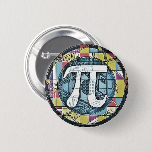 Pi-Day-Pi-Symbole Button (Vorne & Hinten)
