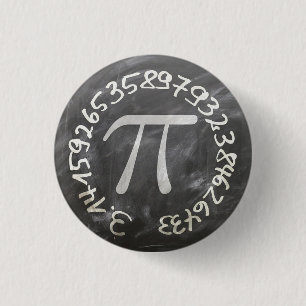 Pi Day PiDay Chalkboard-Bildung Button