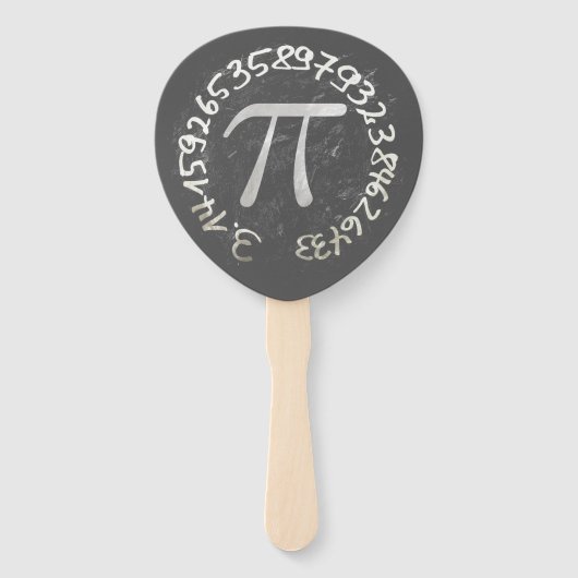 Pi Day PiDay Chalkboard-Bildung Fächer (Rückseite)