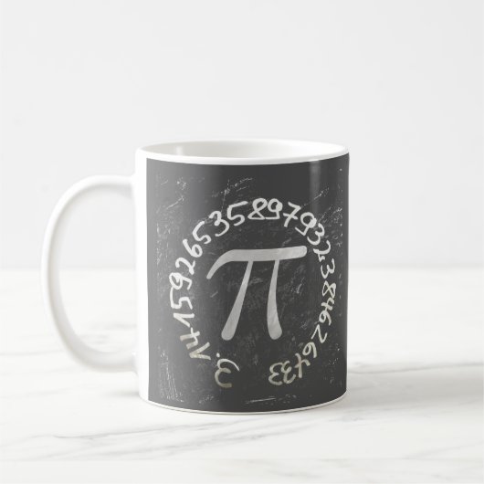 Pi Day PiDay Chalkboard-Bildung Kaffeetasse (Links)