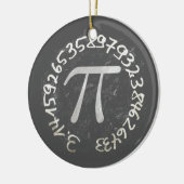 Pi Day PiDay Chalkboard-Bildung Keramik Ornament (Links)