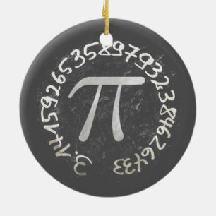 Pi Day PiDay Chalkboard-Bildung Keramik Ornament
