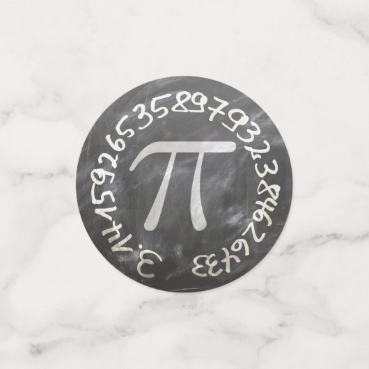 Pi Day PiDay Chalkboard-Bildung Konfetti (Klein Vorderseite)