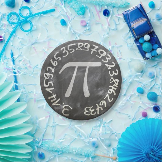Pi Day PiDay Chalkboard-Bildung Pappteller (Party)