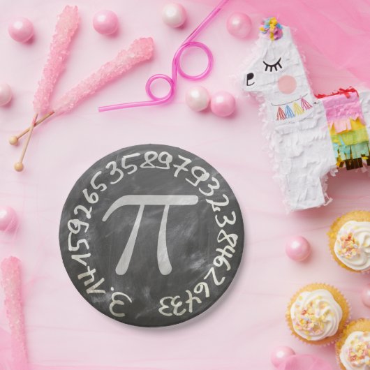 Pi Day PiDay Chalkboard-Bildung Pappteller (Party)
