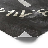 Pi Day PiDay Chalkboard-Bildung Poster (Ecke)