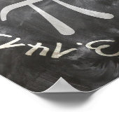 Pi Day PiDay Chalkboard-Bildung Poster (Ecke)