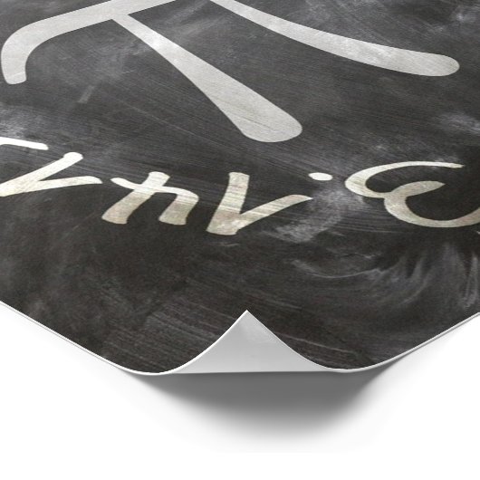 Pi Day PiDay Chalkboard-Bildung Poster (Ecke)