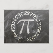Pi Day PiDay Chalkboard-Bildung Postkarte (Vorderseite)