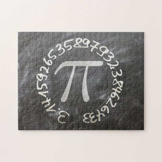 Pi Day PiDay Chalkboard-Bildung Puzzle (Horizontal)