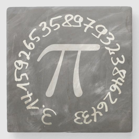 Pi Day PiDay Chalkboard-Bildung Steinuntersetzer (Vorderseite)