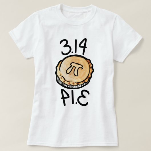 Pi day Pie 3,14 T-Shirt (Design vorne)