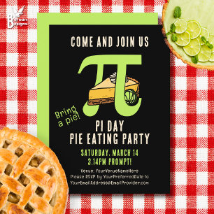 PI DAY Pie Eating Party Einladung