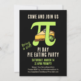 PI DAY Pie Eating Party Einladung