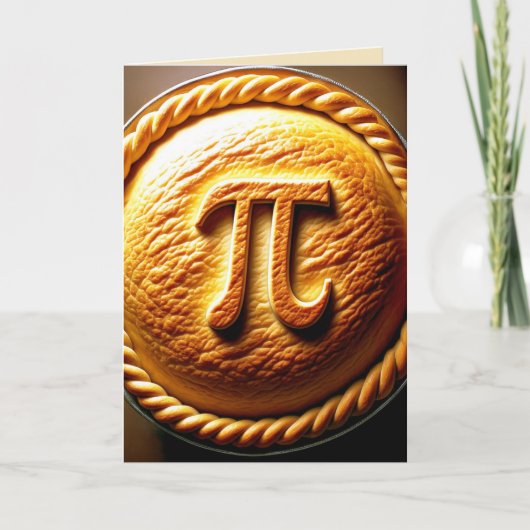 Pi Day Pie Feiertagskarte (Vorderseite)