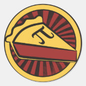 Pi Day Pie Runder Aufkleber (Vorderseite)