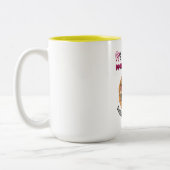 PI DAY Pie und Pizza Fusion Funny Meme! Zweifarbige Tasse (Links)