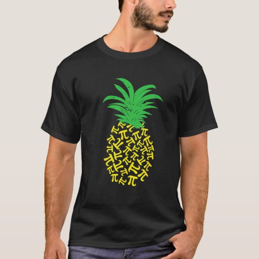Pi Day Pineaple Math Teacher 3.14 Symbolgeschenke T-Shirt (Vorderseite)