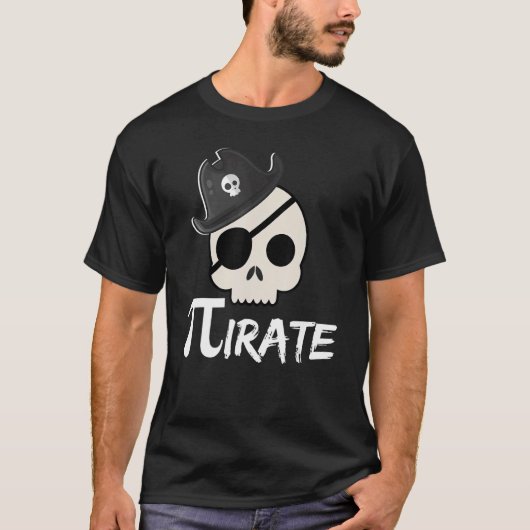 Pi Day Pirate  3 14 Math Geek Cool Pi Teacher Pres T-Shirt (Vorderseite)