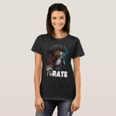 Pi Day Pirate Dog 3 14 Funny Math Science Teacher T-Shirt (Vorne ganz)