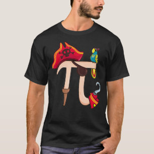 PI Day Pirate Math Geek Parrot Lehrer Männer T-Shirt