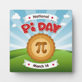 Pi Day Plaque Fotoplatte (Vorderseite)