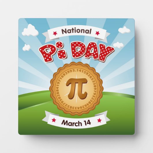 Pi Day Plaque Fotoplatte (Vorderseite)