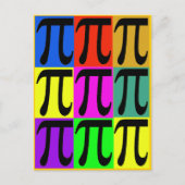 Pi Day POPART Geschenke Postkarte (Vorderseite)