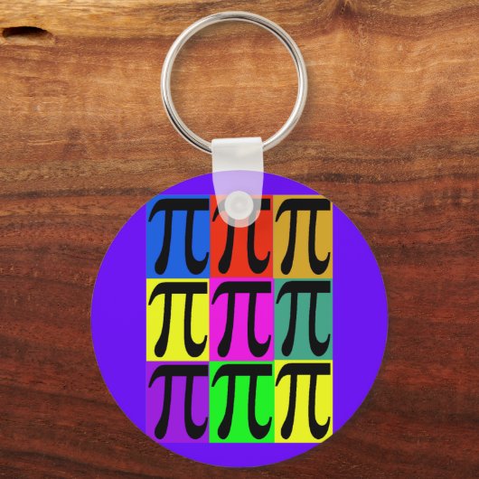 Pi Day POPART Geschenke Schlüsselanhänger (Vorderseite)