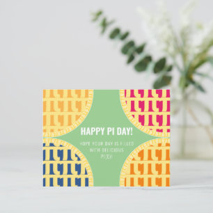 Pi Day Postcard "Happy Pi Day" Köstliche Pi Postkarte