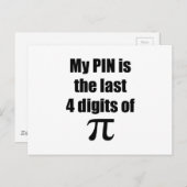 Pi Day Postkarte (Vorne/Hinten)