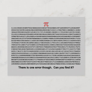 Pi Day Postkarte