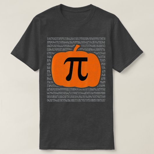 Pi Day Pumpkin Pie Math Funny Halloween Thanksgiv T-Shirt (Design vorne)
