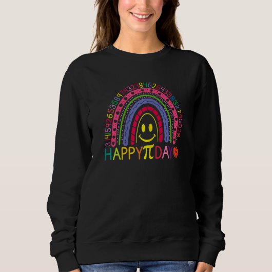 Pi Day Rainbow Math Funny Happy Pi Day Rainbow Mat Sweatshirt (Vorderseite)