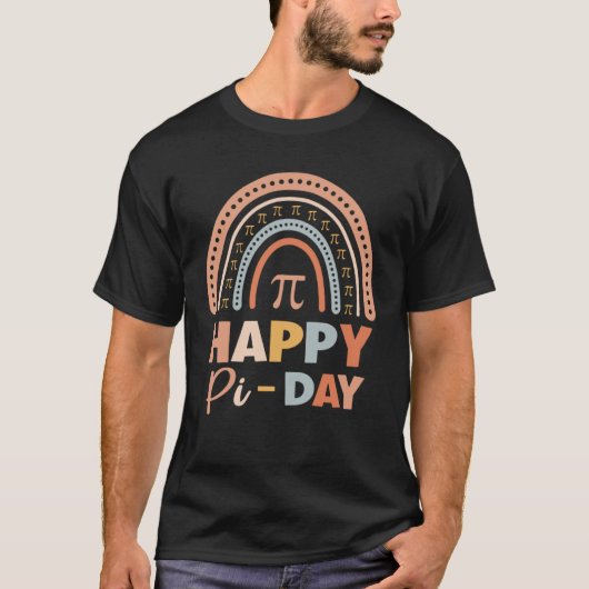Pi Day Rainbow Pi T-Shirt (Vorderseite)