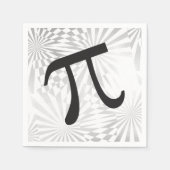 Pi Day Retro Pi Symbol Paper Napkins Serviette (Vorderseite)