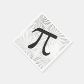 Pi Day Retro Pi Symbol Paper Napkins Serviette (Ecke)