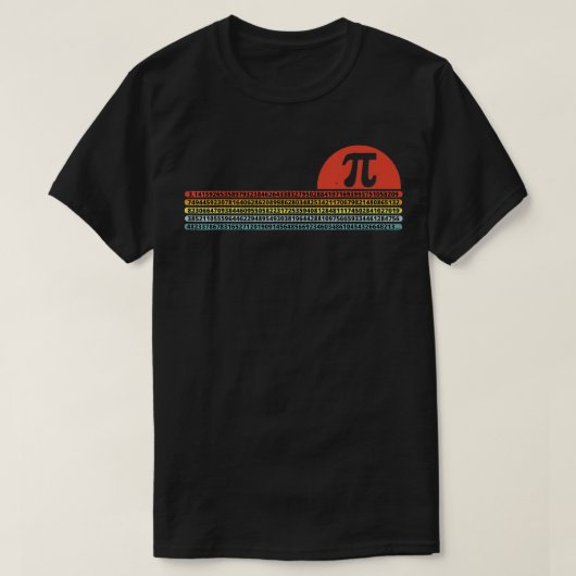 Pi Day Retro Vintage Pi 3 T-Shirt (Design vorne)
