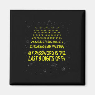 Pi Day Sarcastic mein Wort ist die letzten 8 Ziffe Magnet