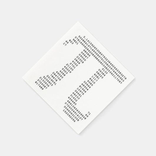 Pi Day Serviette (Ecke)